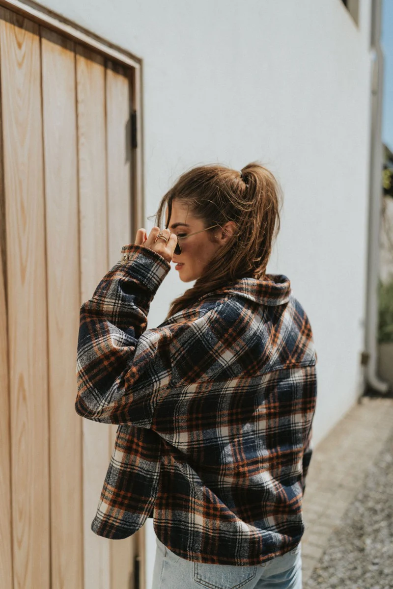 In Rhythm Plaid Mix Jacket - Image 5