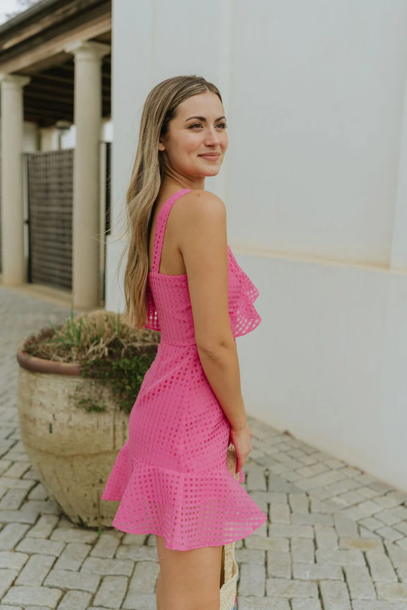 In the Moment Dress in Pink - Image 4
