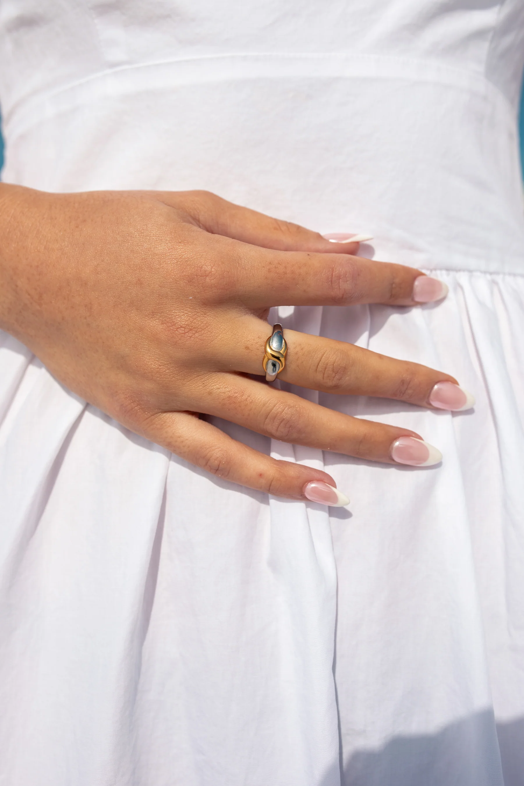 ALCO Interlace Gold & Silver Ring