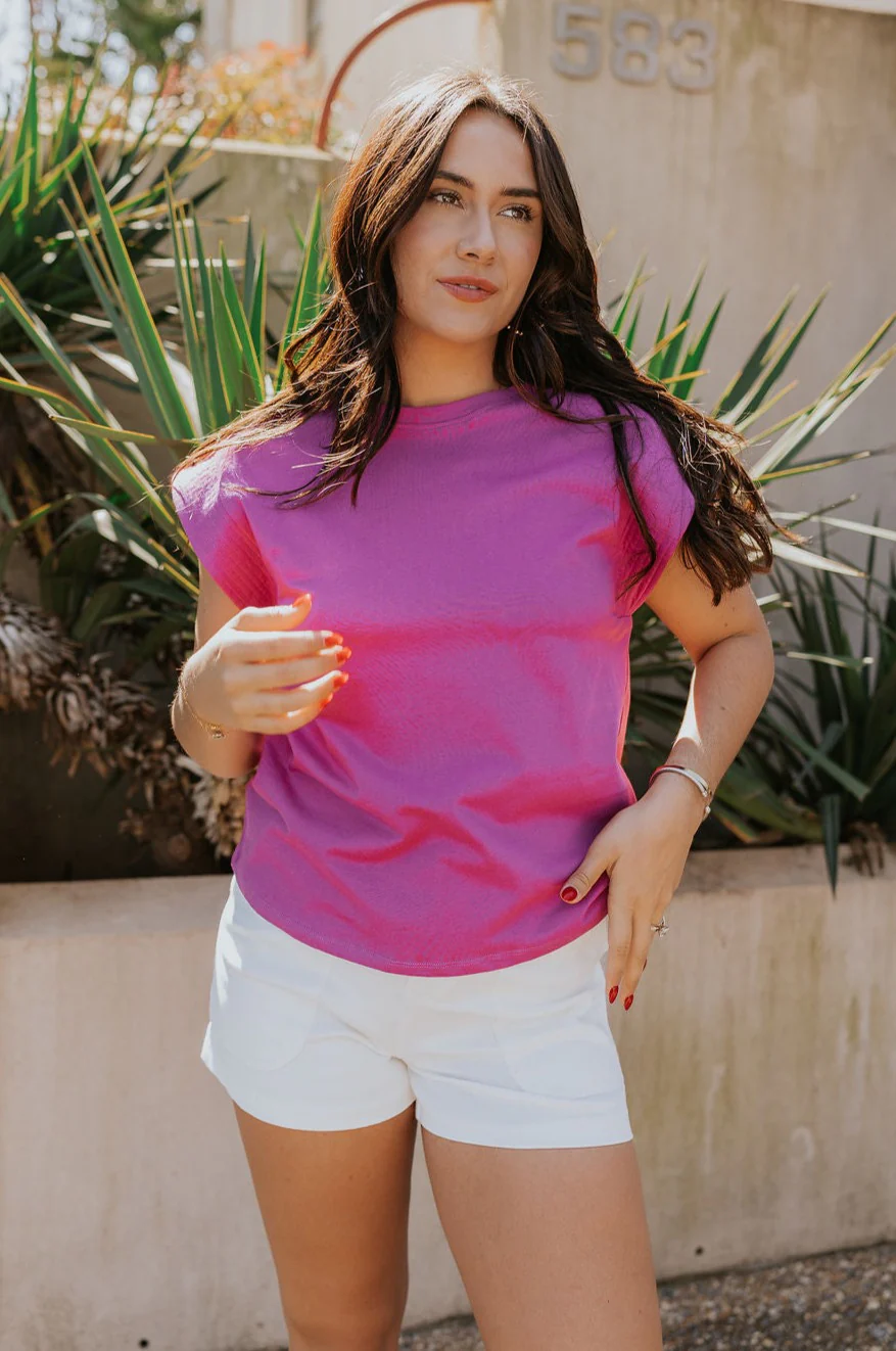 Iris Orchid Purple Sleeveless Top - Image 4