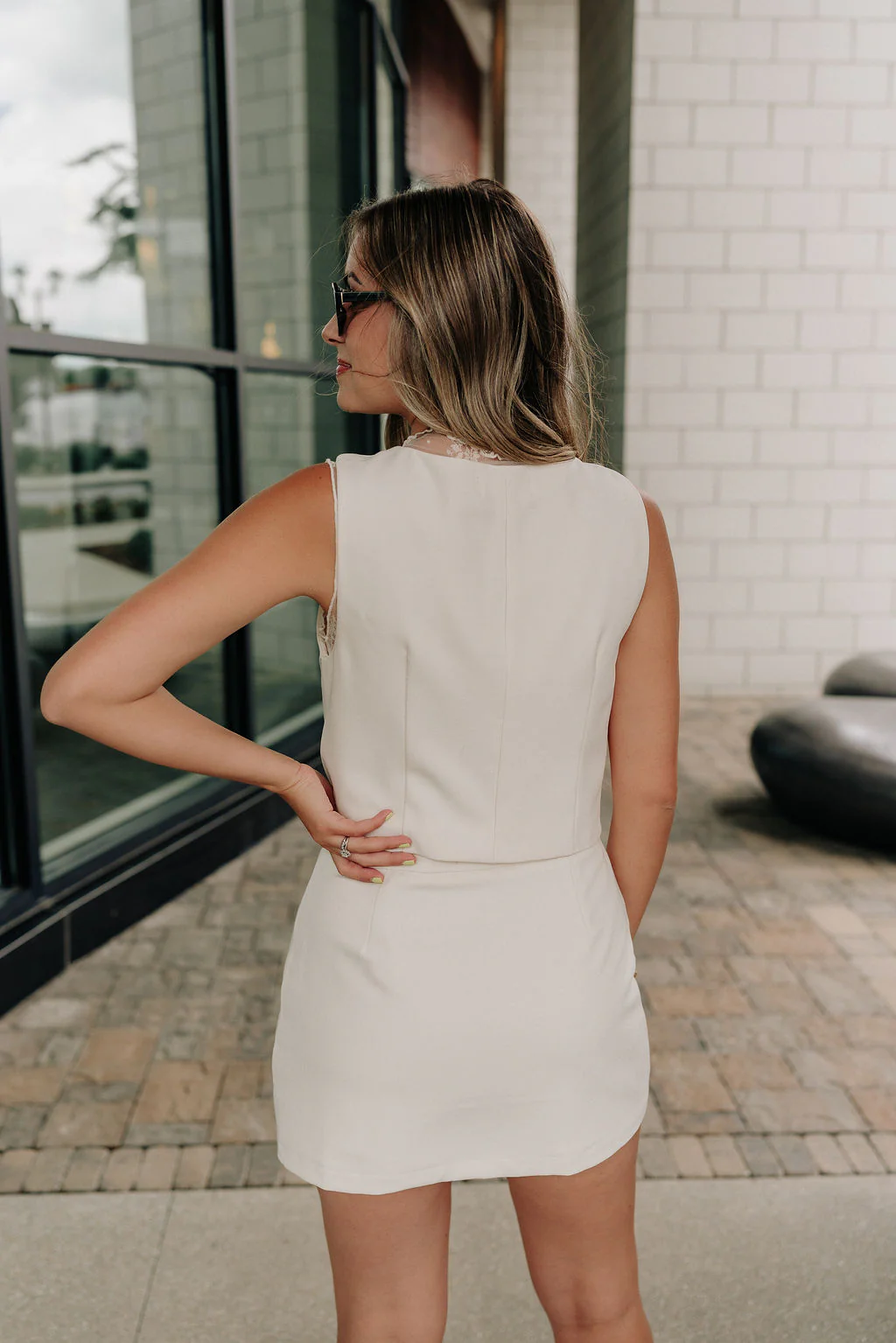 Isabella Cream Button-Up Vest - Image 6