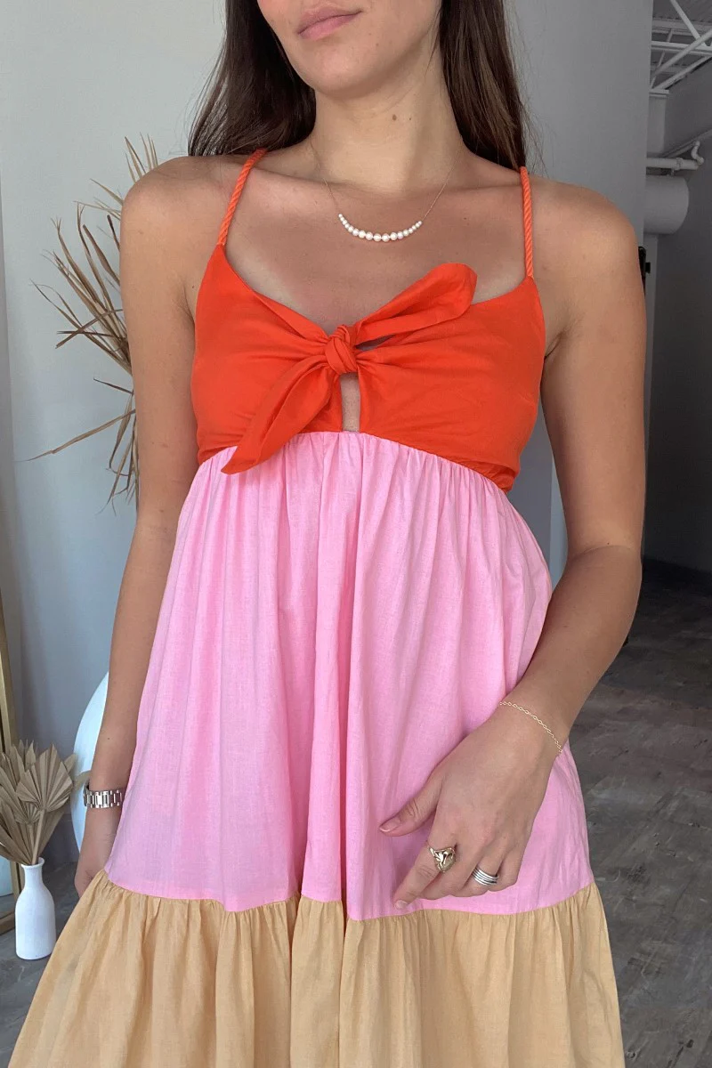 Isla Colorblock Maxi Dress - Image 3