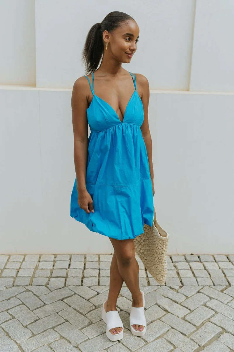 Island Breeze Dress in Blue - Image 2