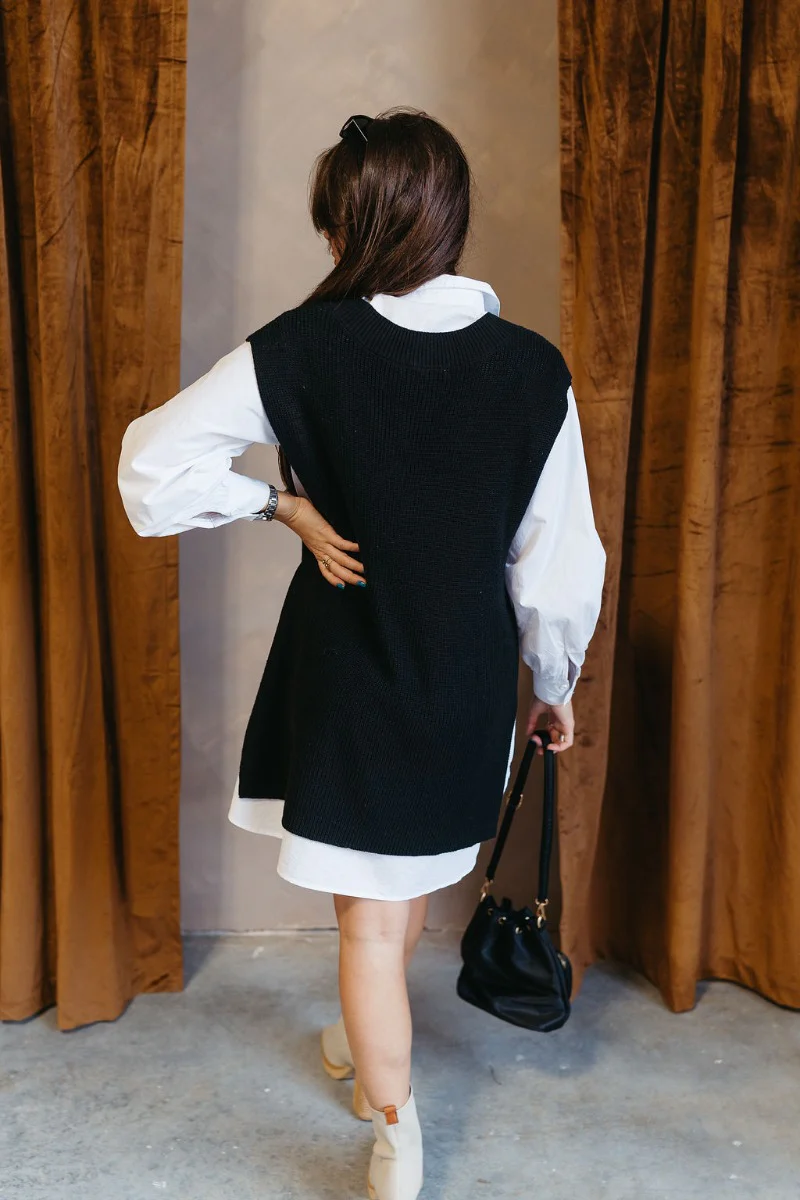 It's Show Time Vest in Black - Image 10