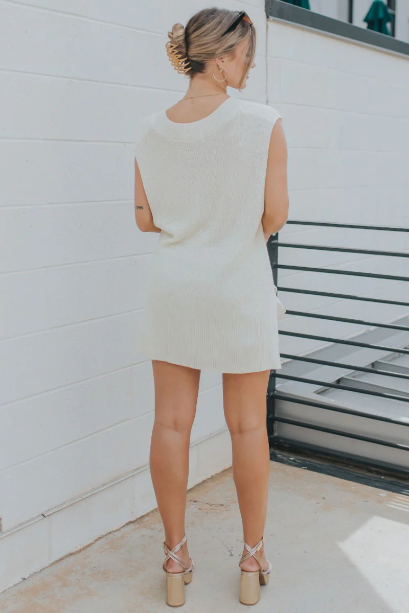It's Show Time Vest in Cream - Image 6