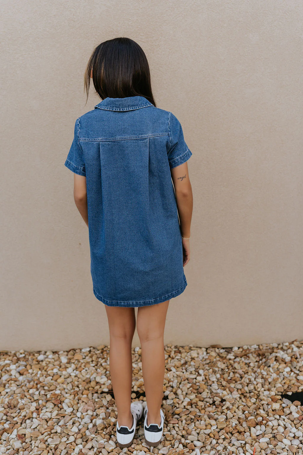 Jada Denim Short Sleeve Mini Dress - Image 6