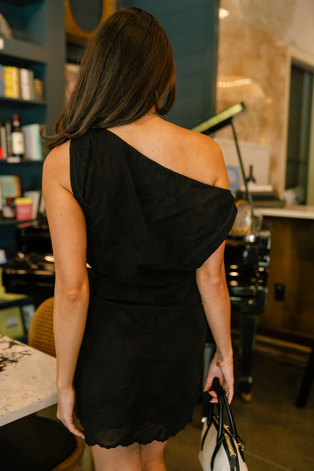 Jane Black Floral Scallop Mini Dress - Image 6