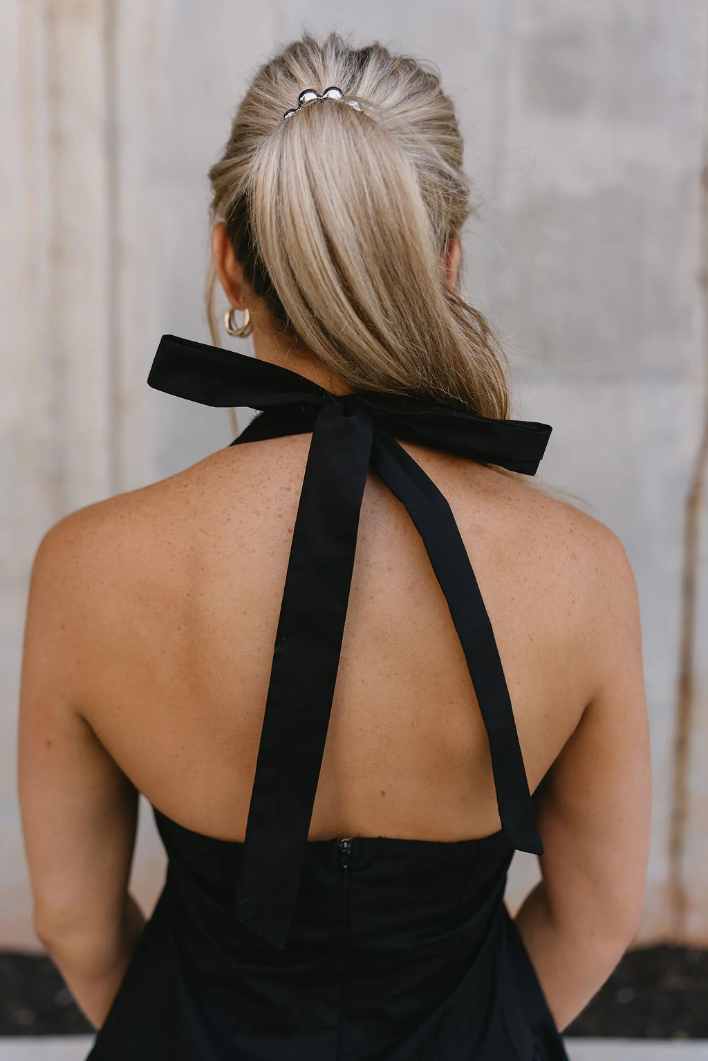 Jane Black Ruched Halter Neckline Mini Dress - Image 3