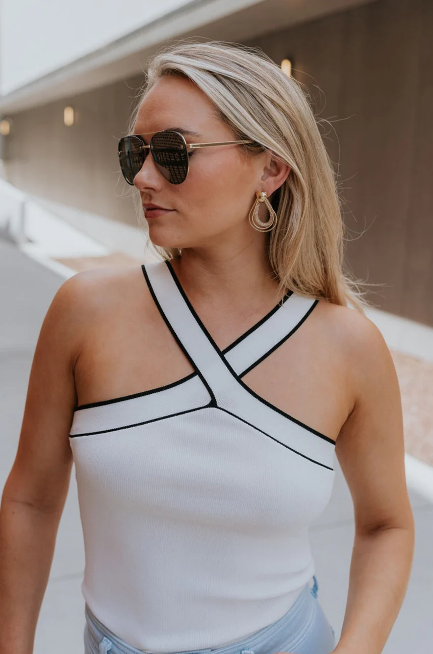 Jane Criss-Cross Halter Tank - Image 15