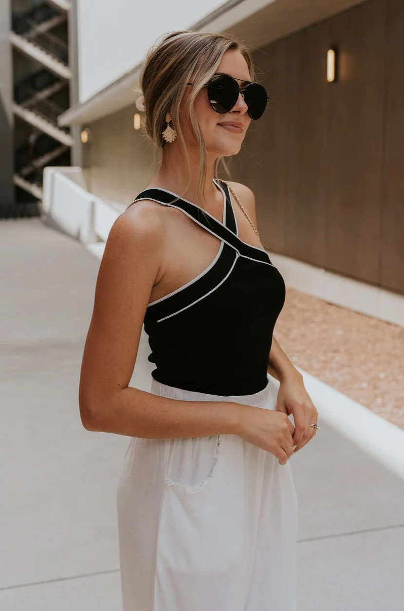 Jane Criss-Cross Halter Tank - Image 2