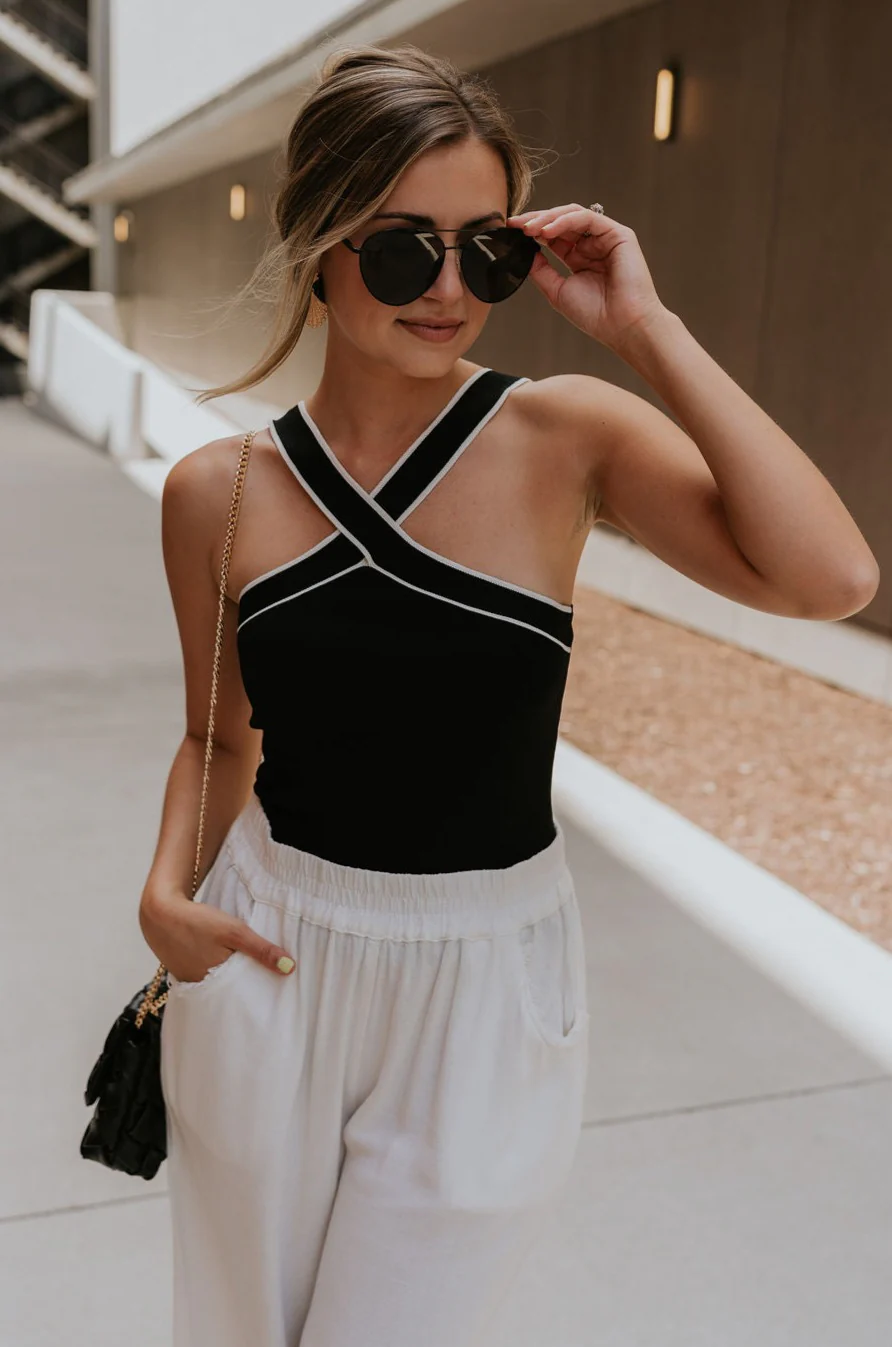 Jane Criss-Cross Halter Tank - Image 5