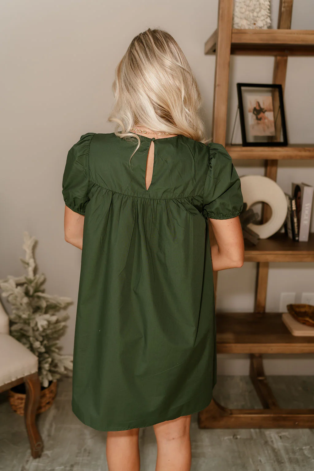 Jane Hunter Green Mini Dress - Image 9