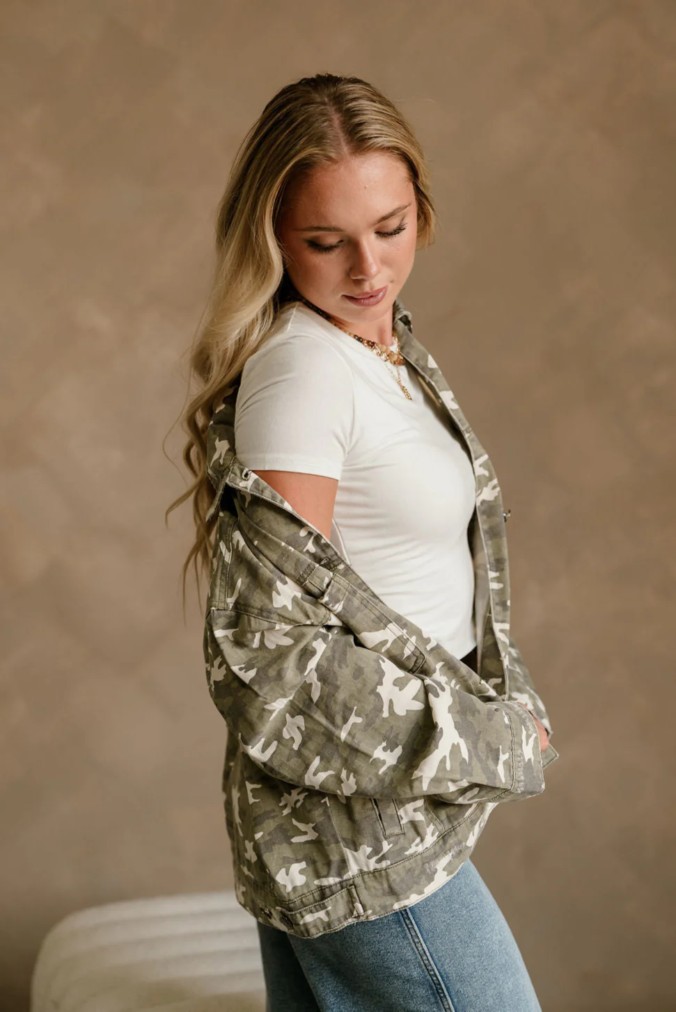 Janelle Light Camo Long Sleeve Jacket - Image 3
