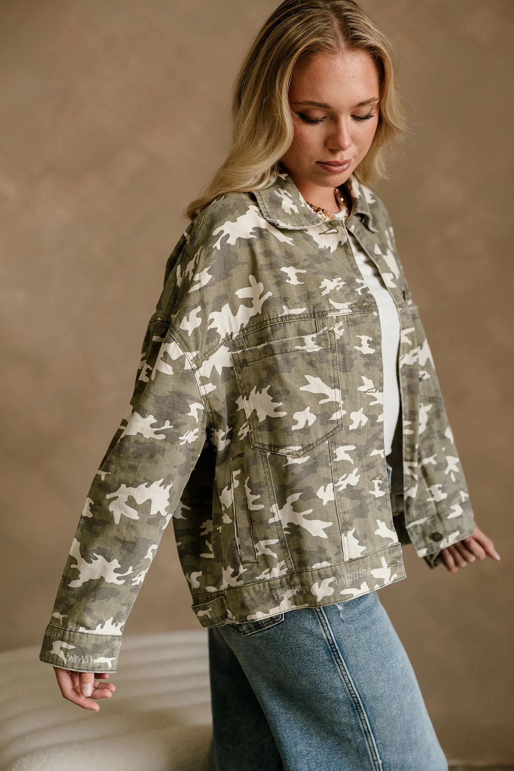 Janelle Light Camo Long Sleeve Jacket - Image 6