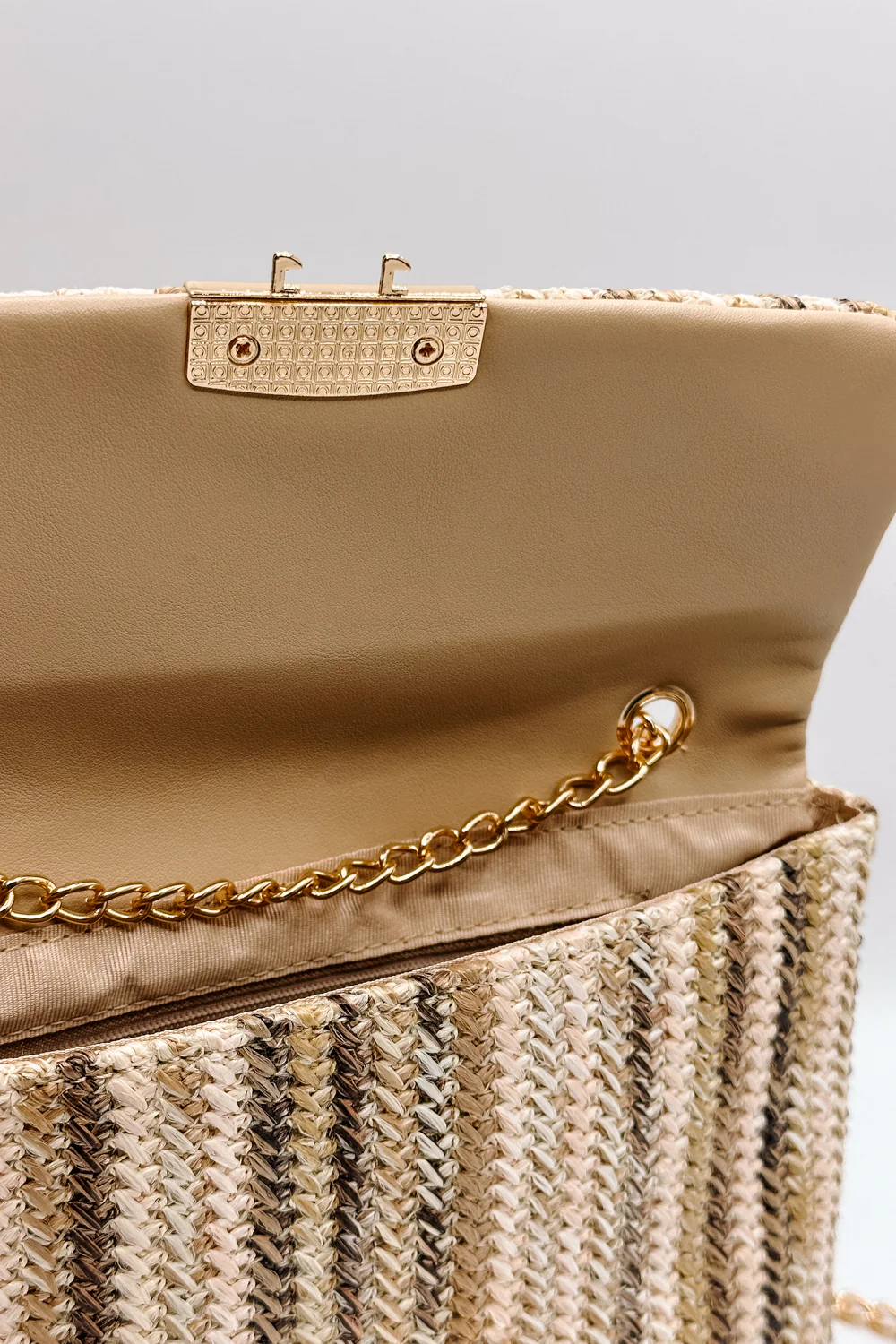 Janie Natural Multi Gold Chain Purse - Image 7