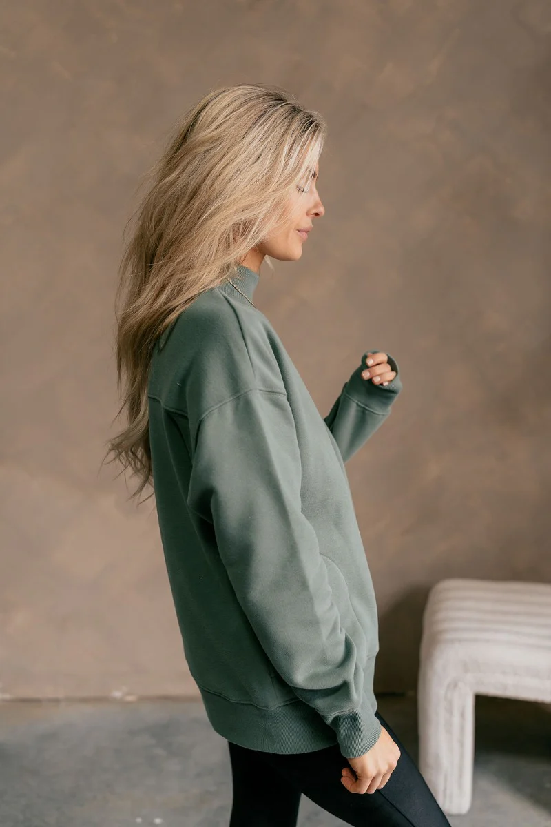 Jennifer Sage Mock Neck Sweatshirt - Image 5