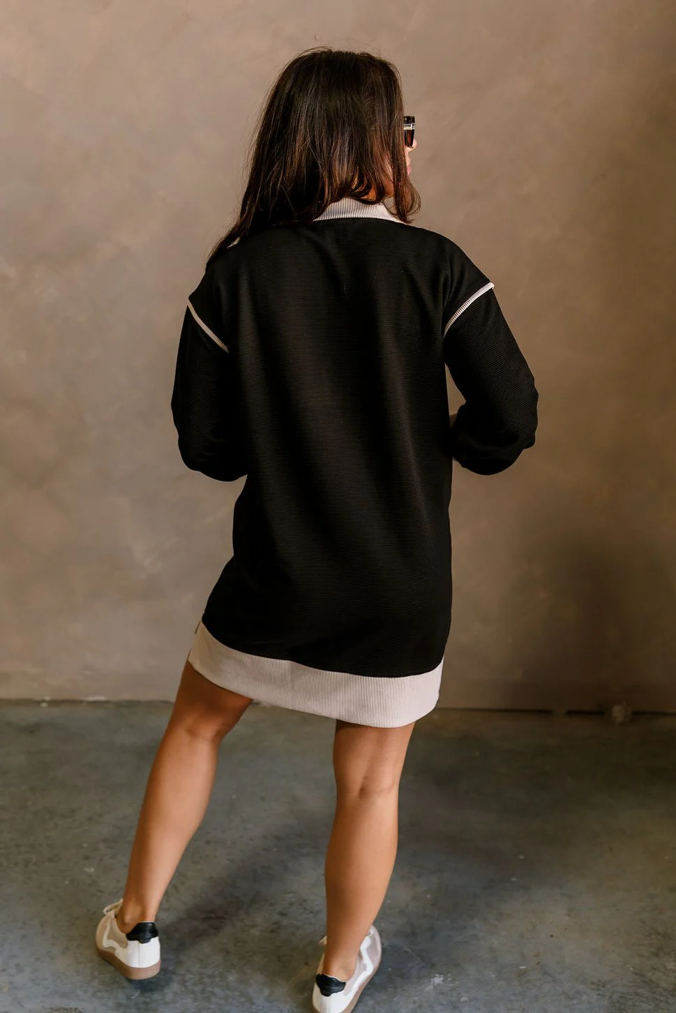 Jesse Black & Tan Quarter-Zip Dress - Image 7