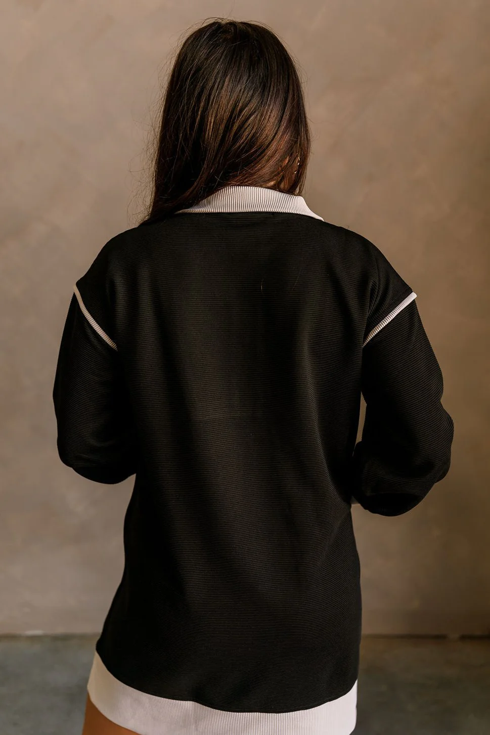 Jesse Black & Tan Quarter-Zip Dress - Image 8