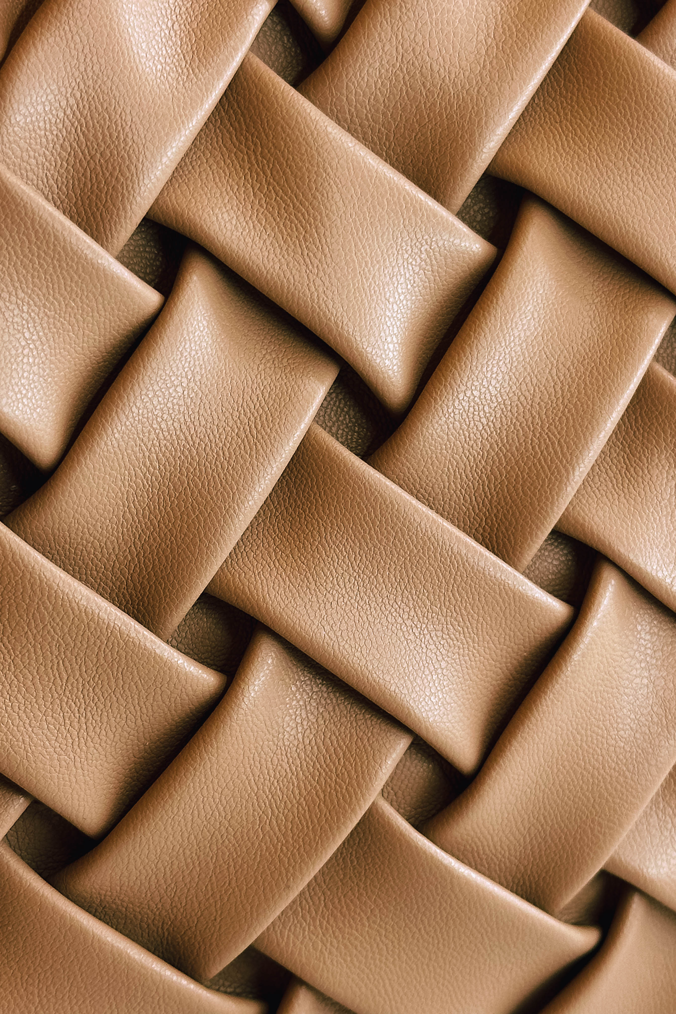 Jessica Taupe Woven Clutch - Image 3