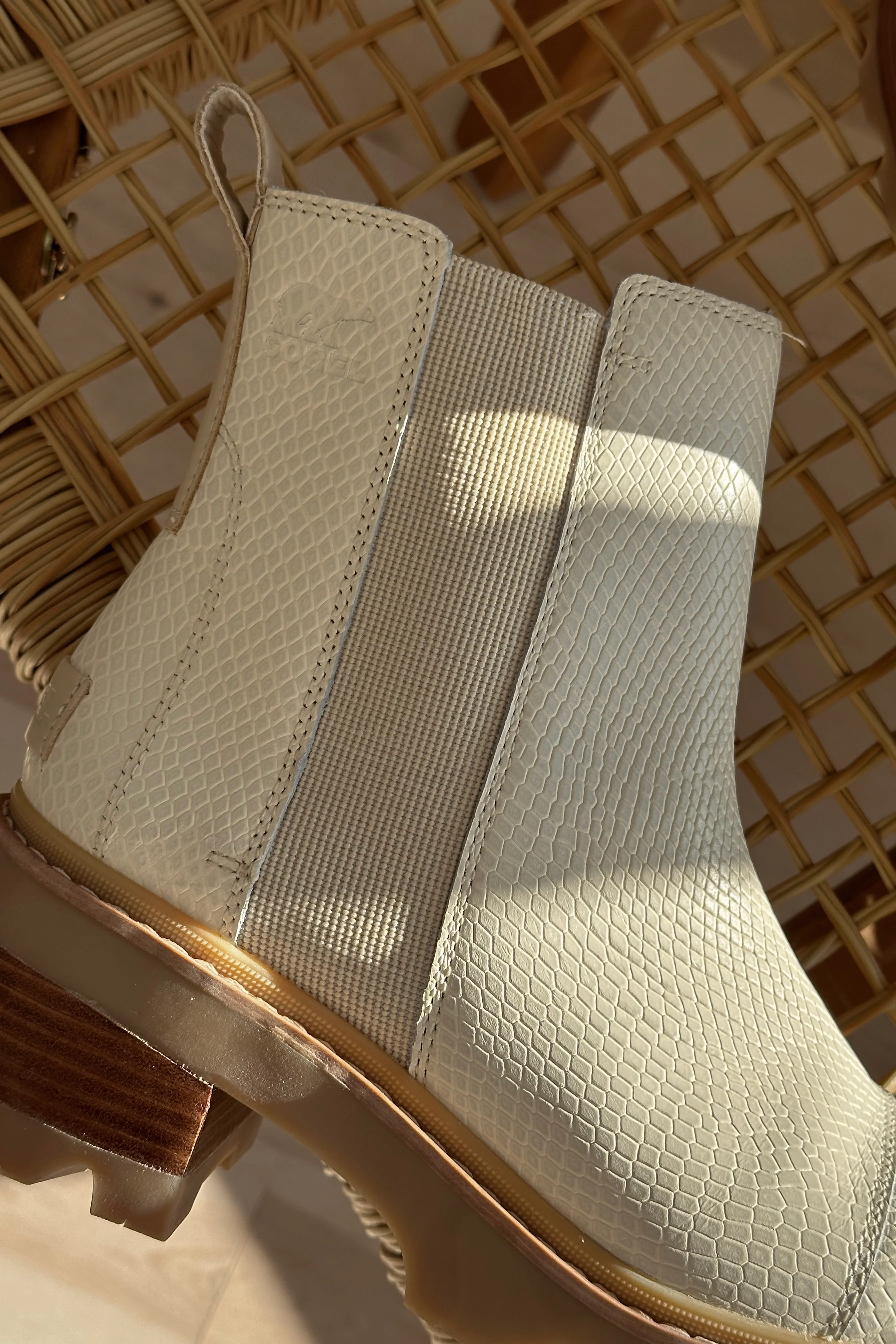 Sorel Joan Now Chelsea Bootie in Bleached Ceramic - Image 3