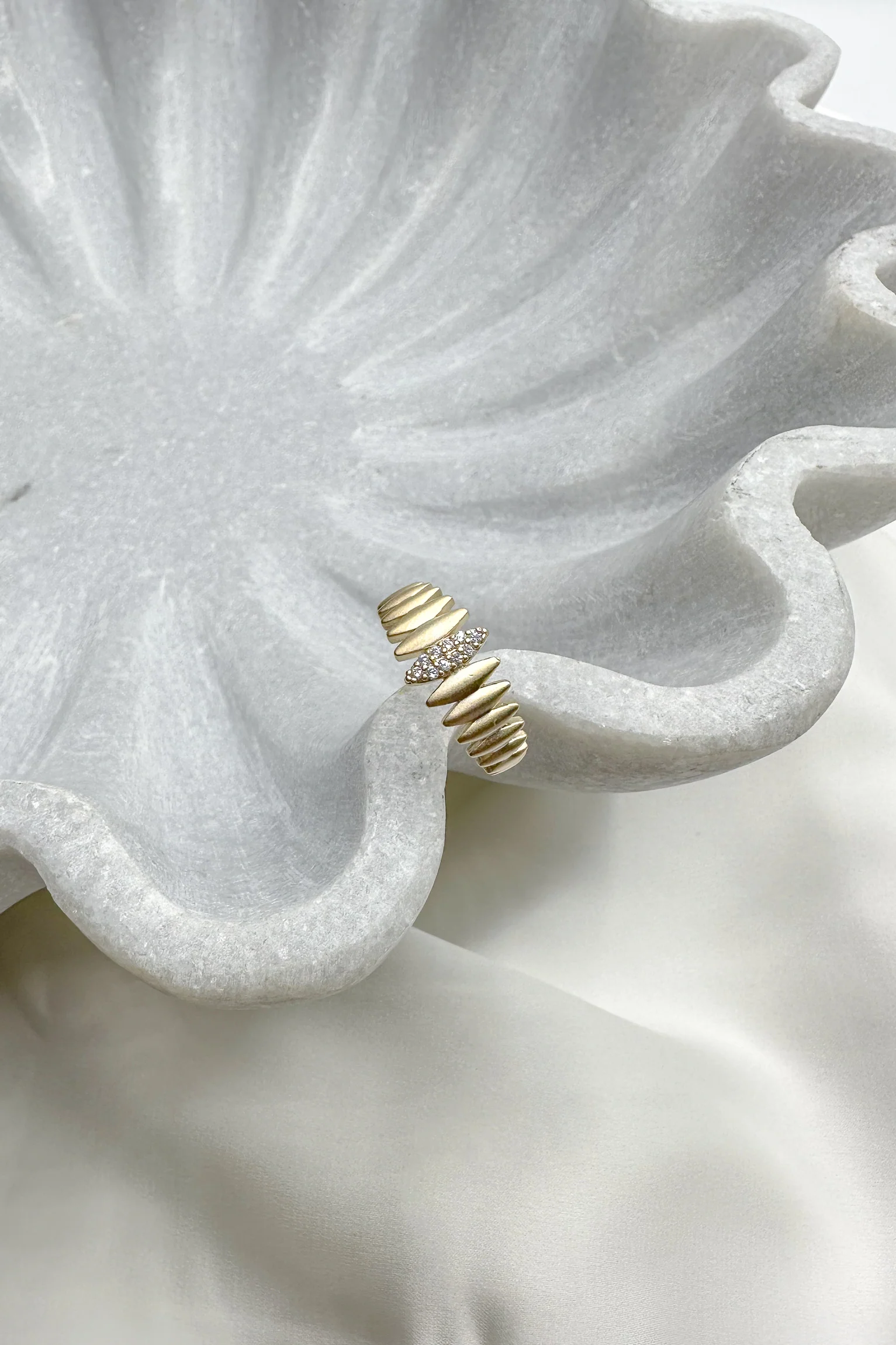 Joanna Rhinestone Adjustable Ring - Image 2