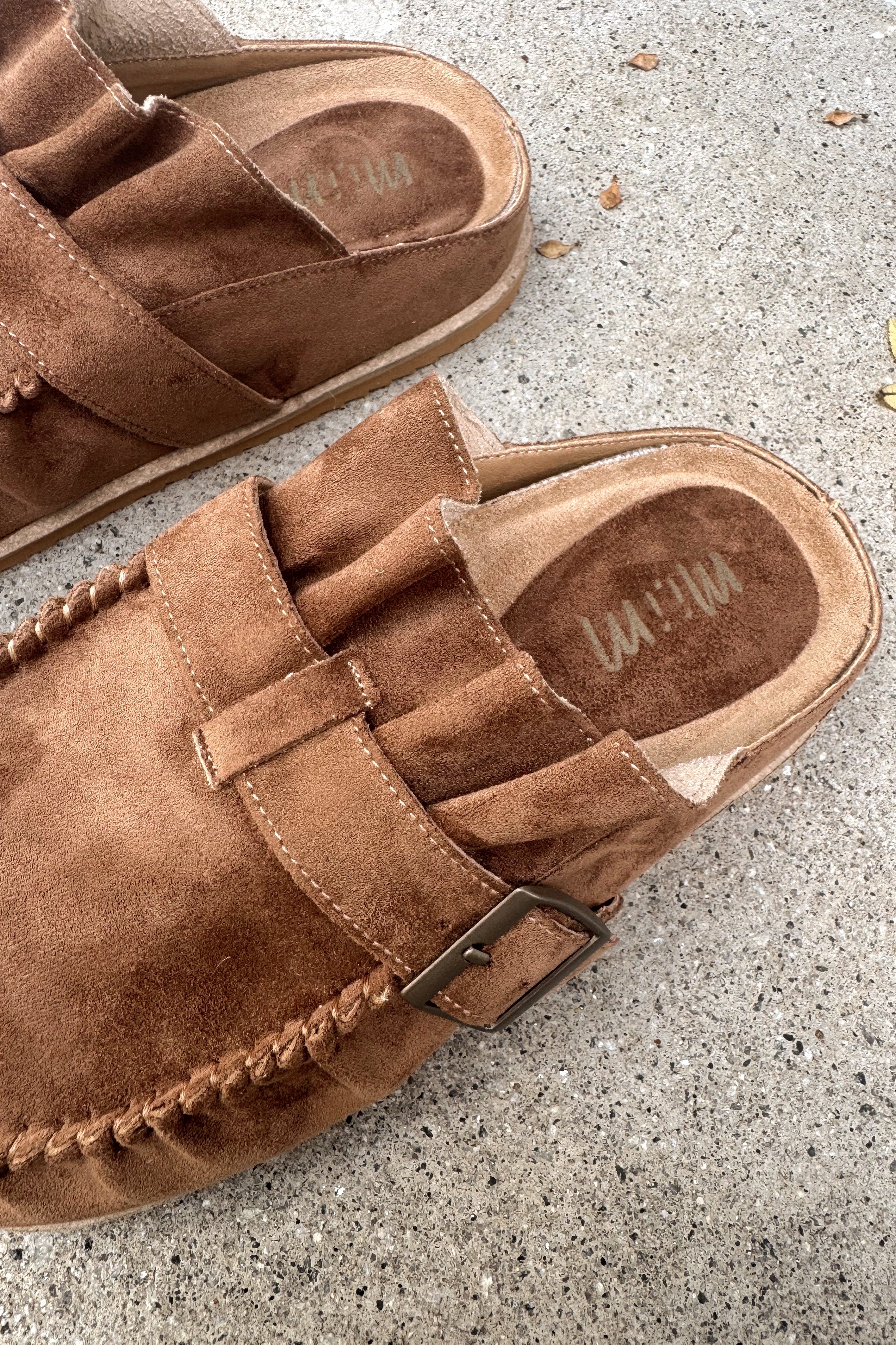 Joia Brown Suede Slide-On Clog Mule - Image 7