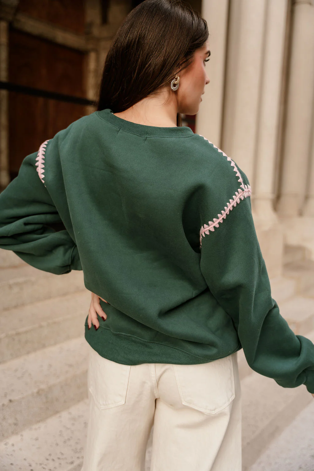 Jolly Green & Pink Pullover - Image 5