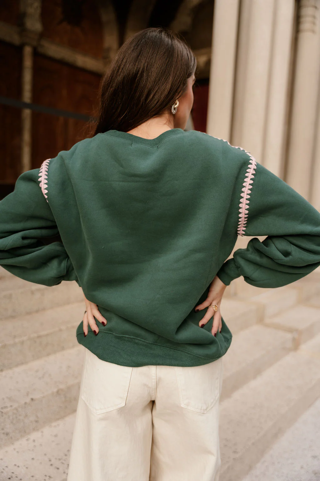 Jolly Green & Pink Pullover - Image 6