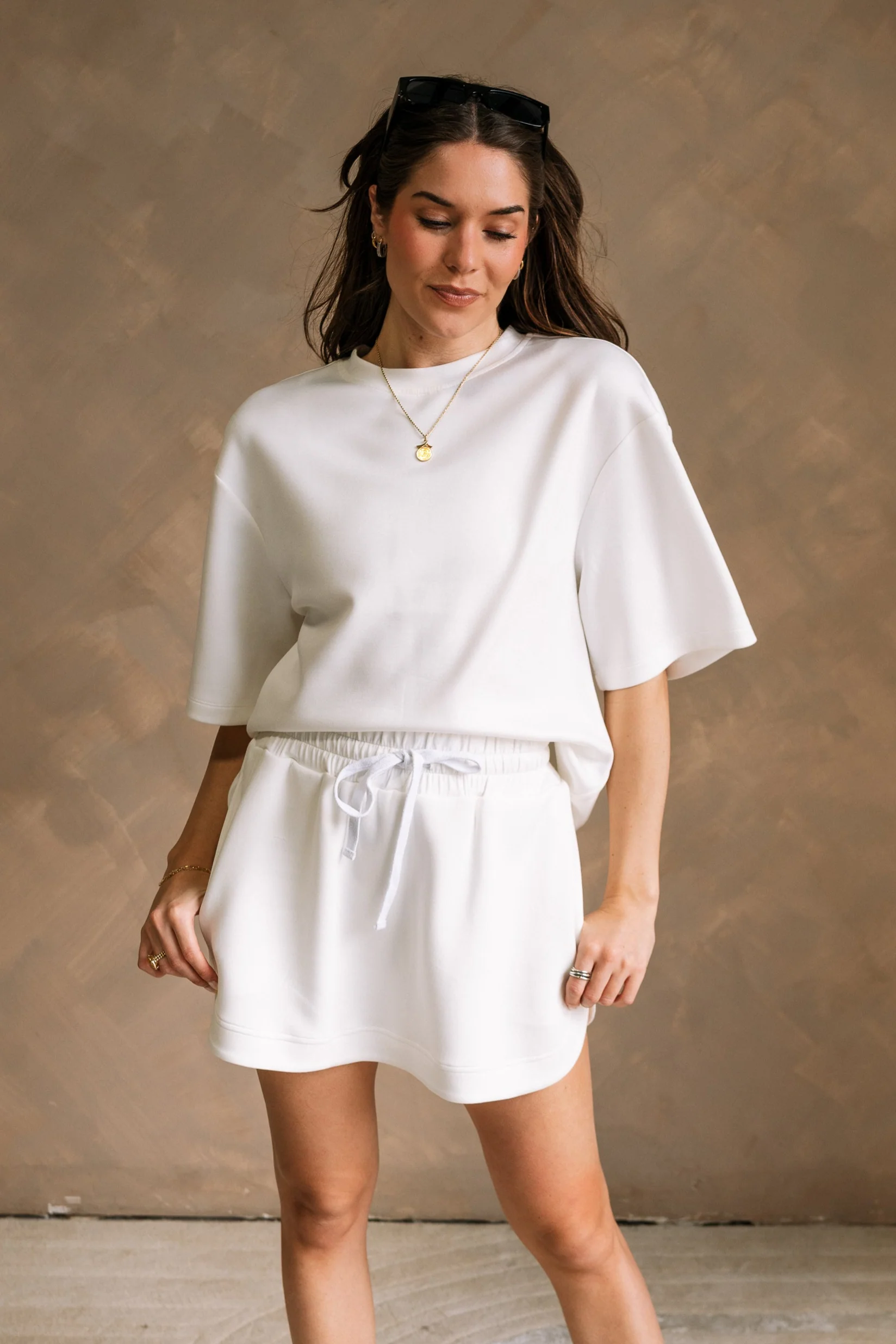 Jordan White Short Sleeve Butter Soft Top - Image 2