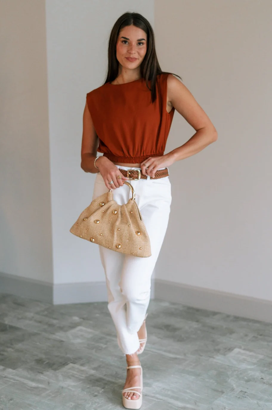 Journey Sleeveless Cropped Tank