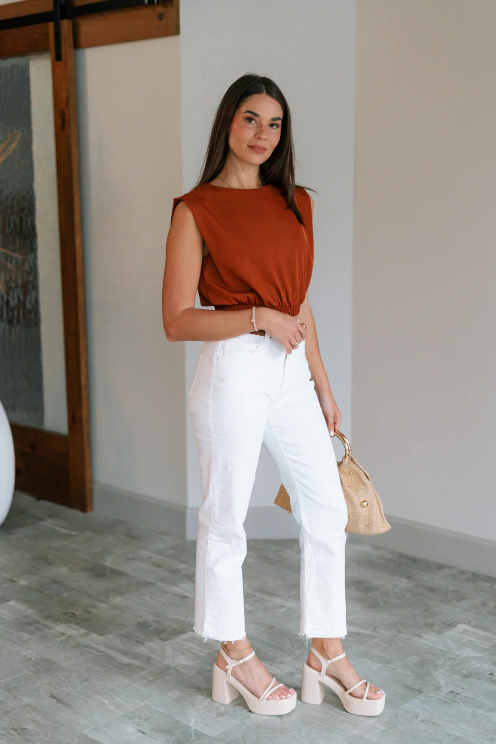 Journey Sleeveless Cropped Tank - Image 5
