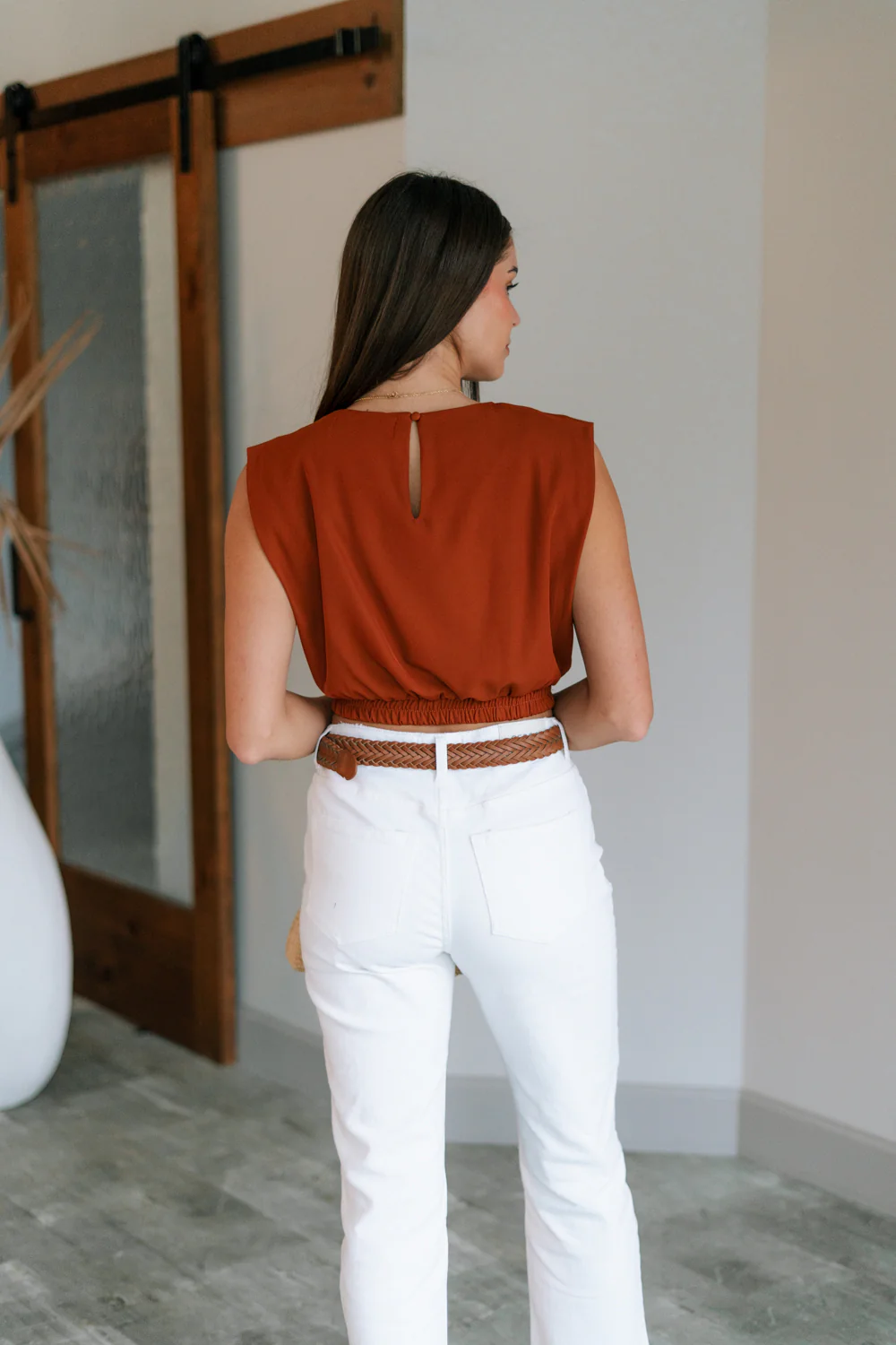Journey Sleeveless Cropped Tank - Image 7