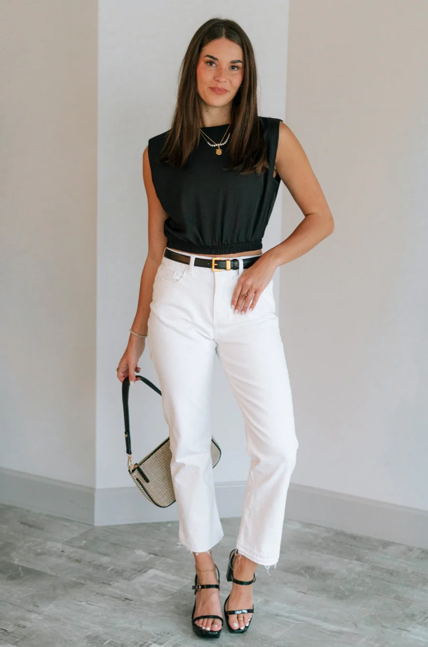 Journey Sleeveless Cropped Tank - Image 8