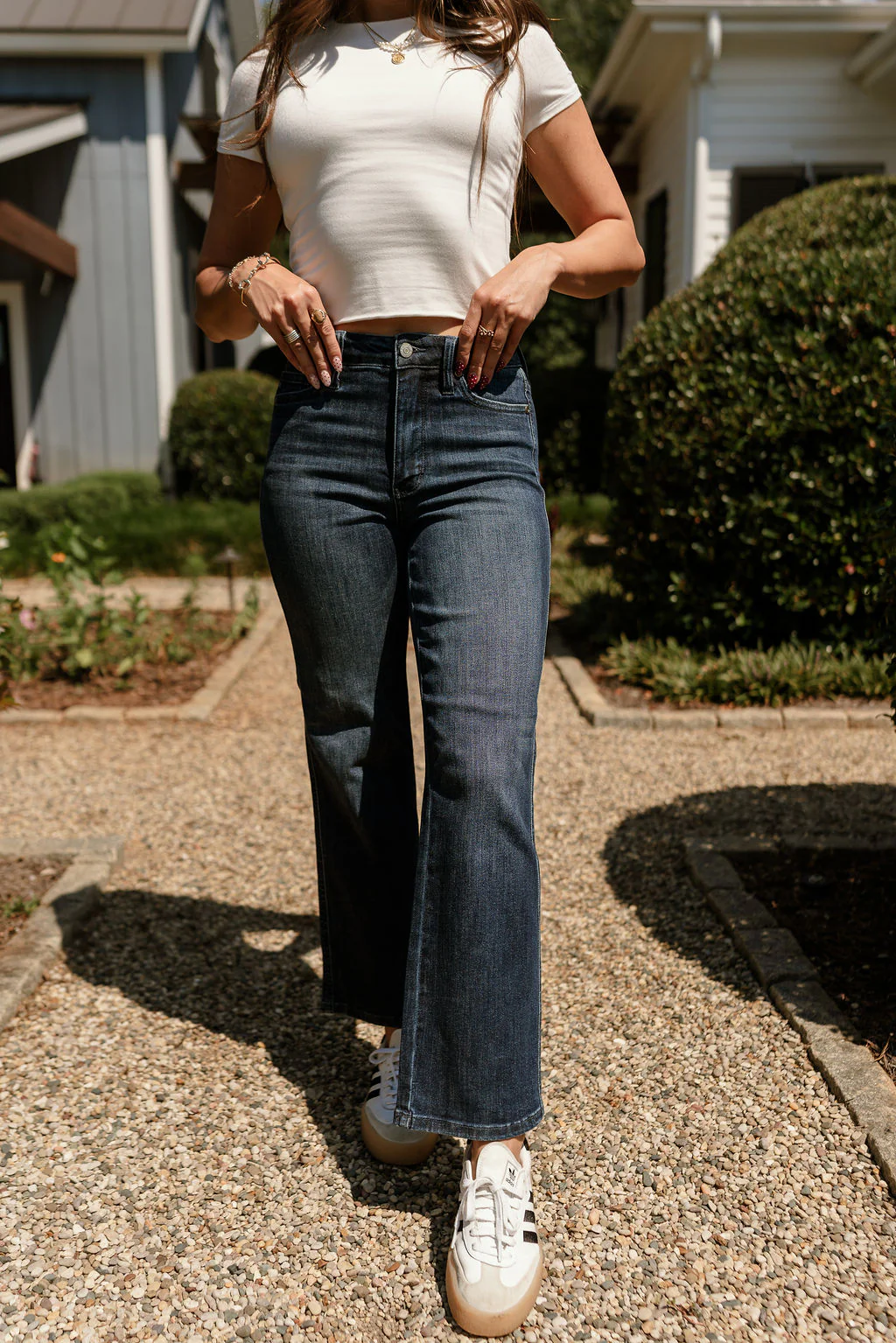 Judy Blue: Cara Petite Dark Wash Straight Leg Jeans - Image 2