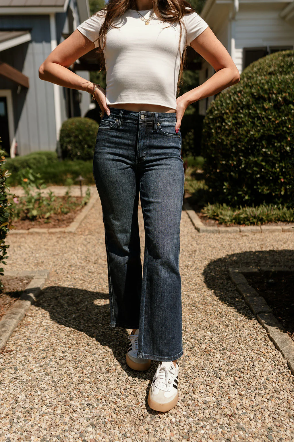 Judy Blue: Cara Petite Dark Wash Straight Leg Jeans - Image 4