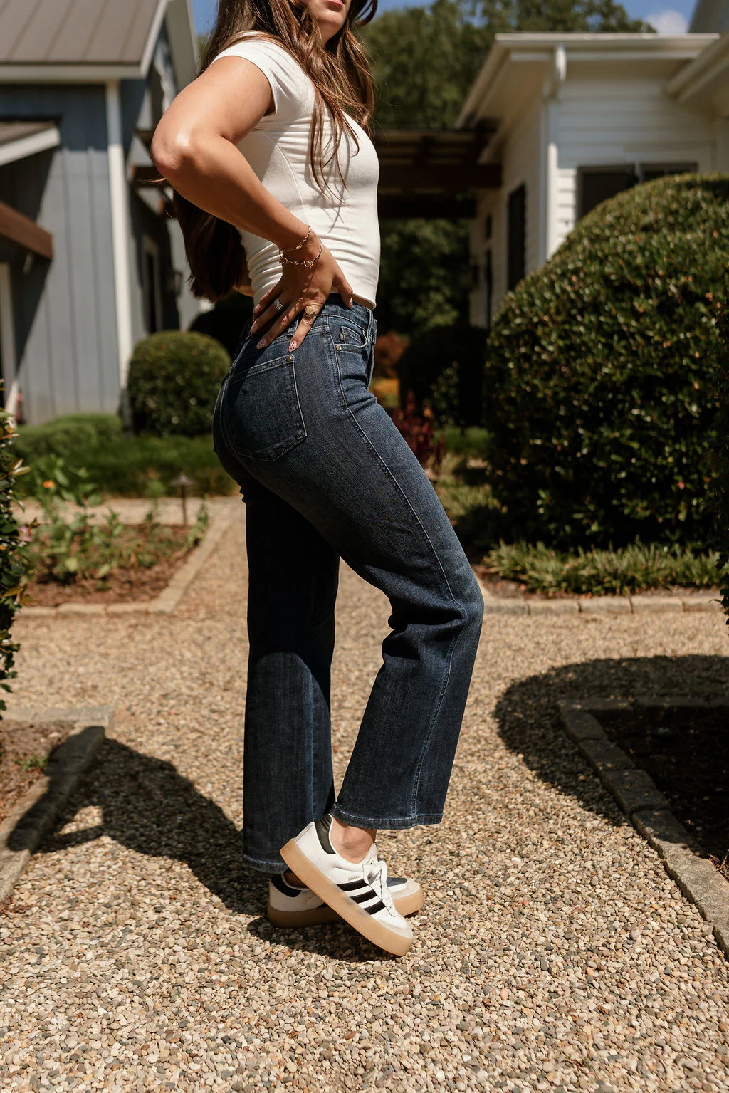 Judy Blue: Cara Petite Dark Wash Straight Leg Jeans - Image 8