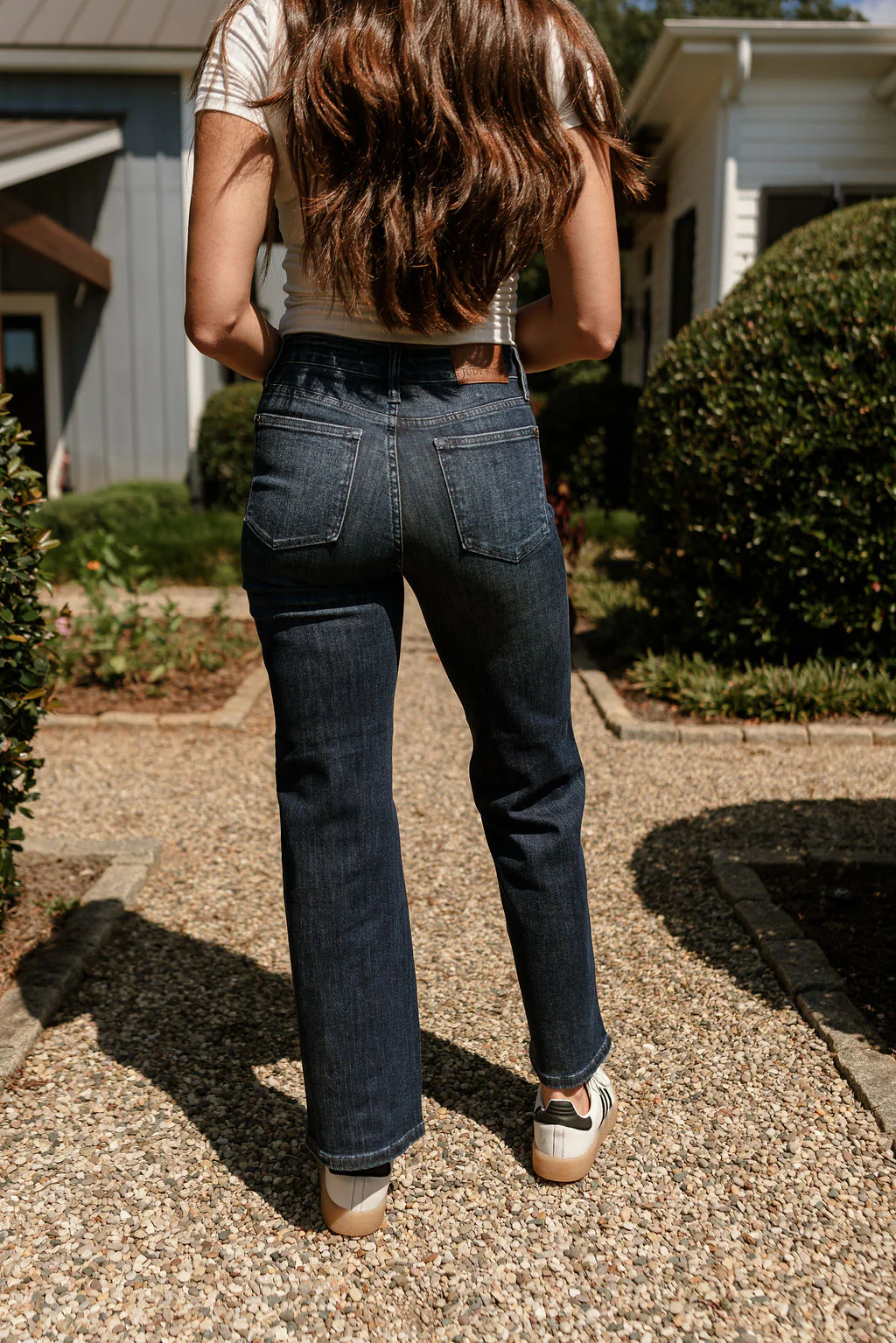 Judy Blue: Cara Petite Dark Wash Straight Leg Jeans - Image 9