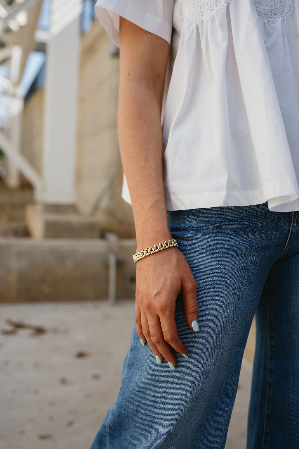 Julia Gold Chain Link Bracelet
