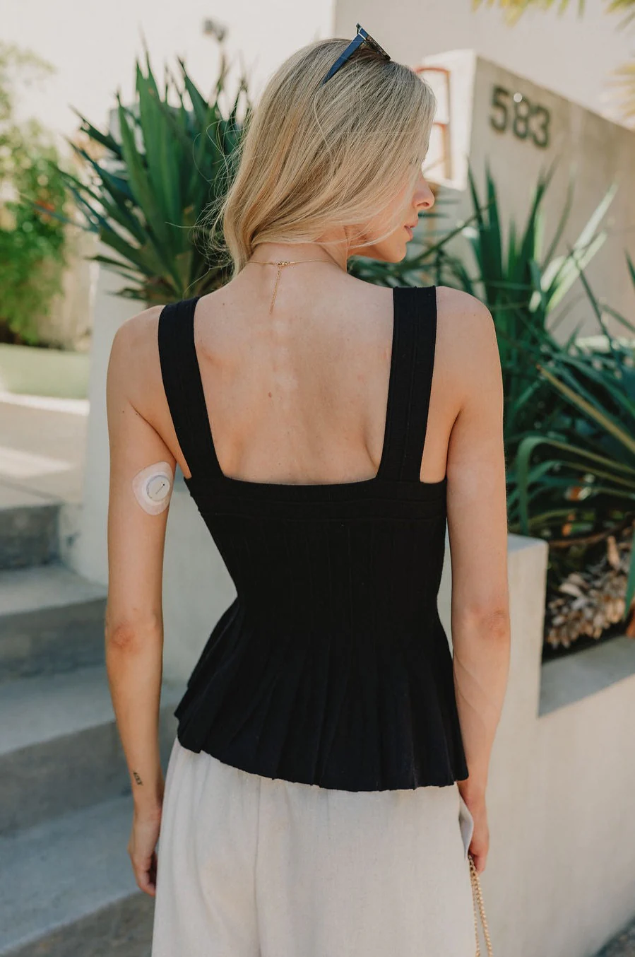 Juliana Ribbed Flare Tank - Image 10