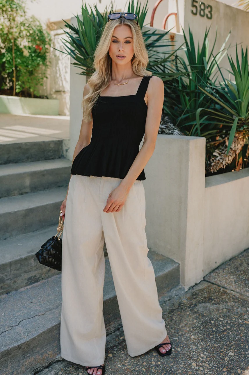 Juliana Ribbed Flare Tank - Image 8