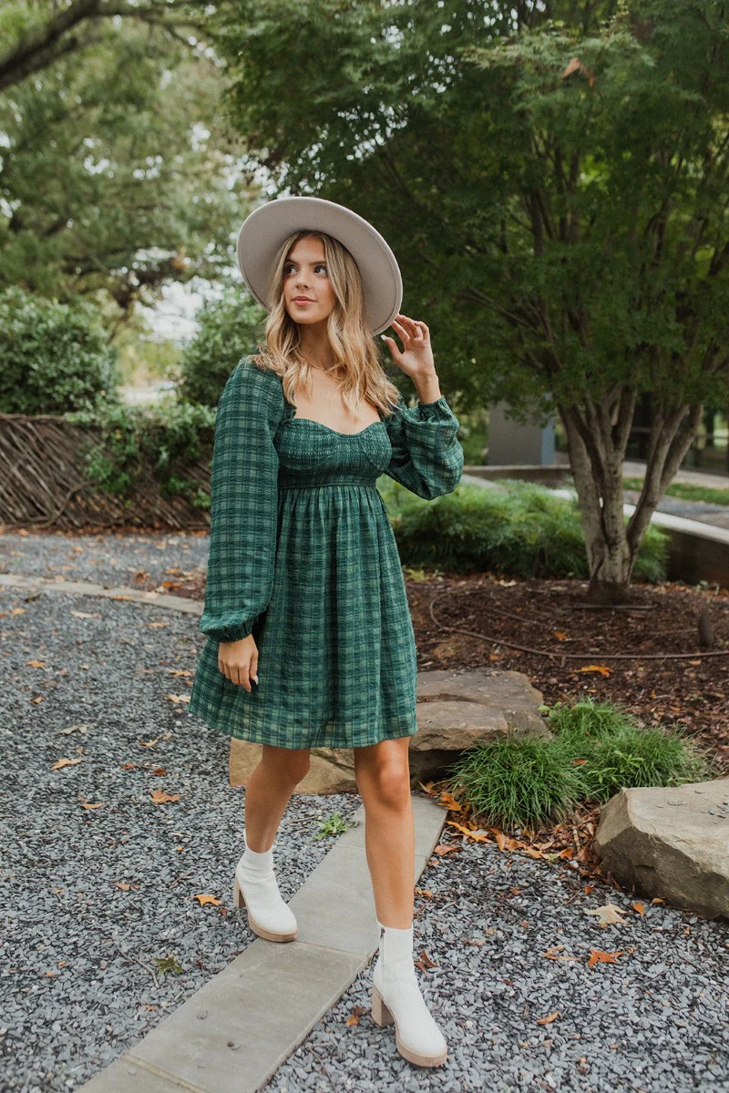Juliet Plaid Dress - Image 3
