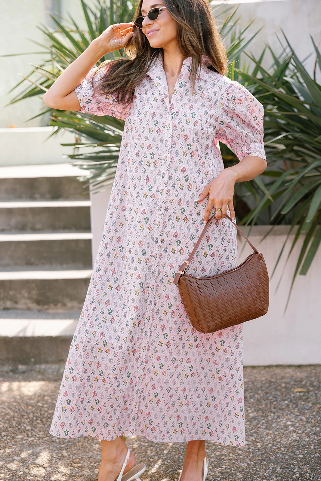 Julietta Pink Multi Floral Maxi Dress - Image 2