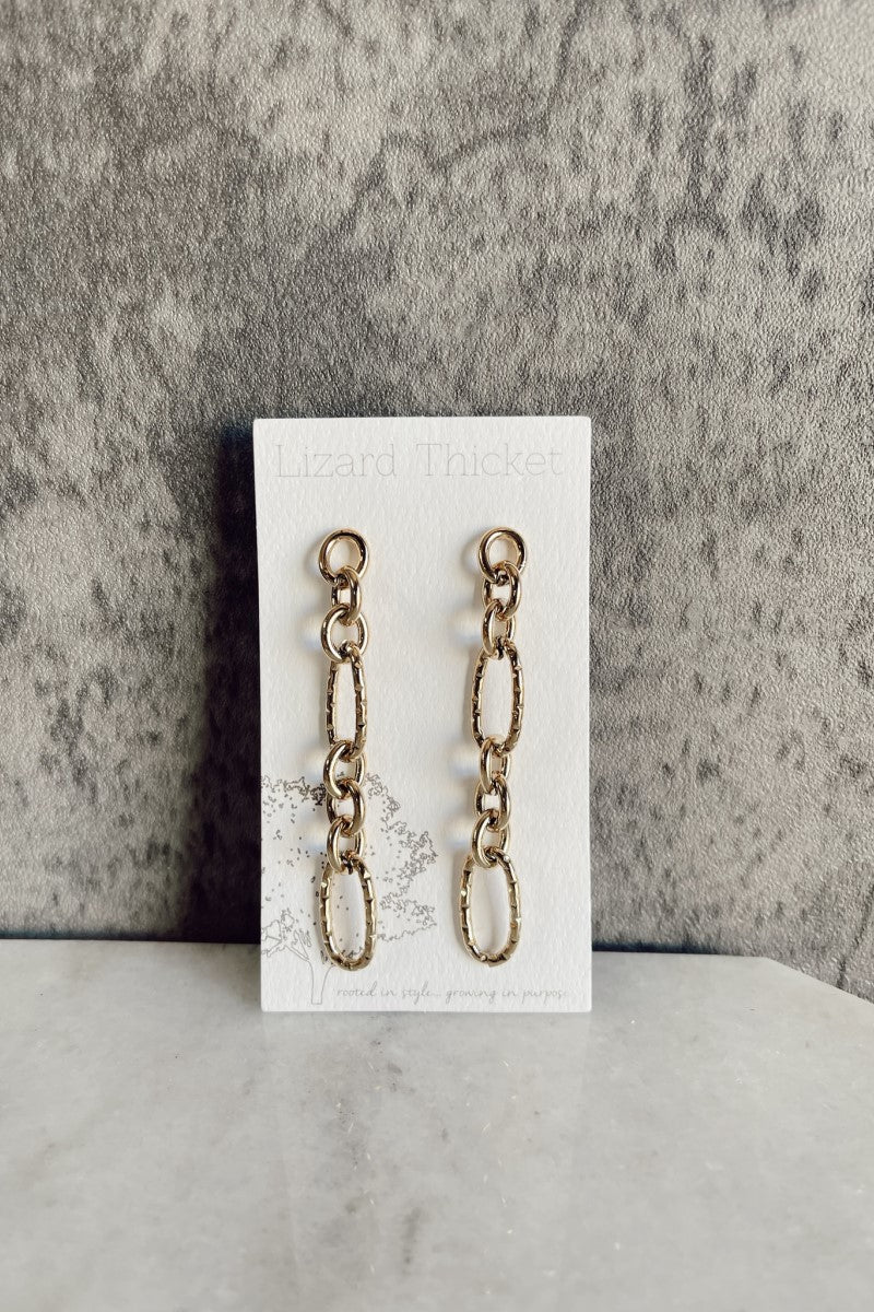 Juliette Gold Chain Link Earrings