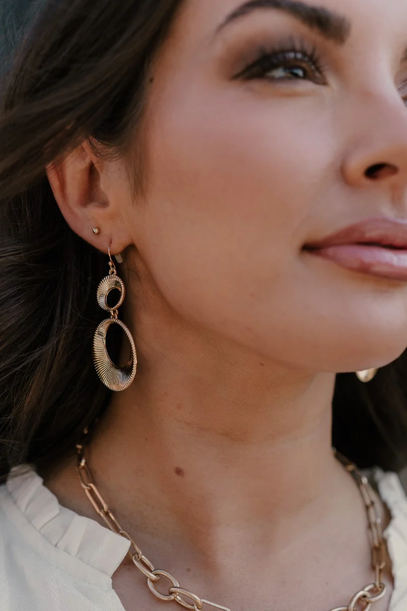 Kaia Gold Teardrop Earrings