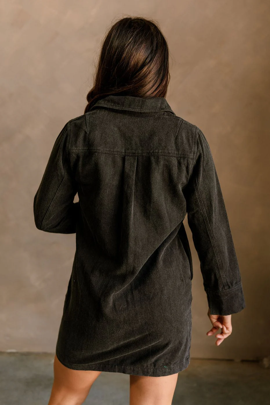 Kaitlin Black Denim Mini Dress - Image 6