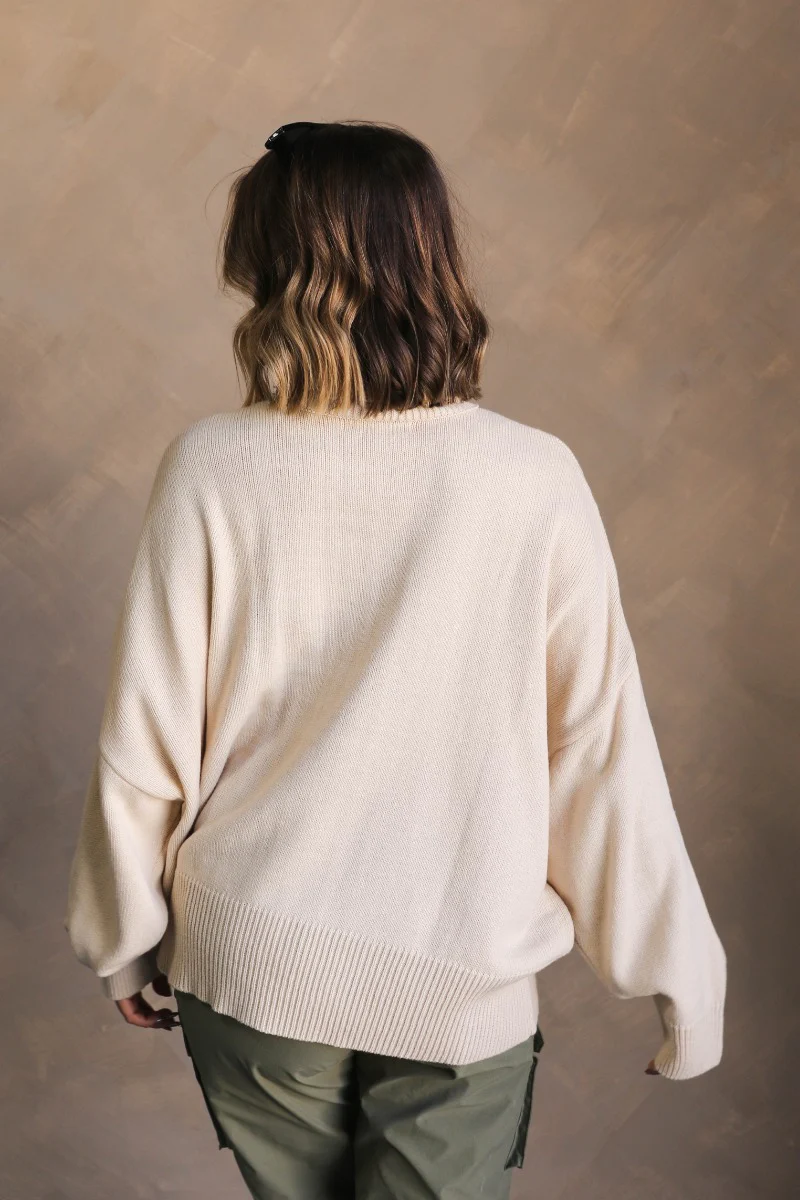 Kaitlyn Beige Turtleneck Sweater - Image 10