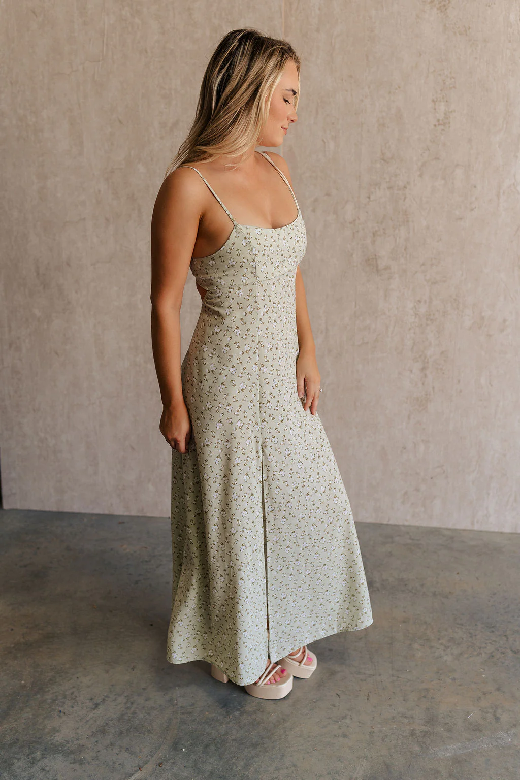 Kaitlyn Sage Floral Maxi Dress - Image 4