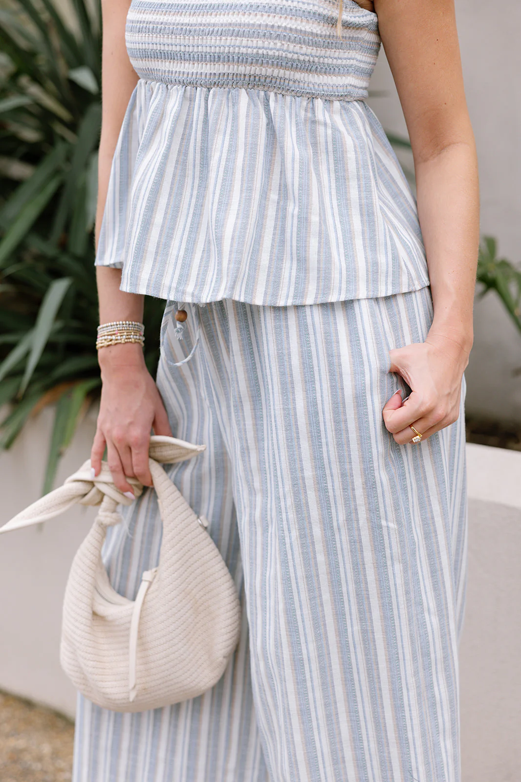 Kalie Blue & Ivory Stripe Pants - Image 7