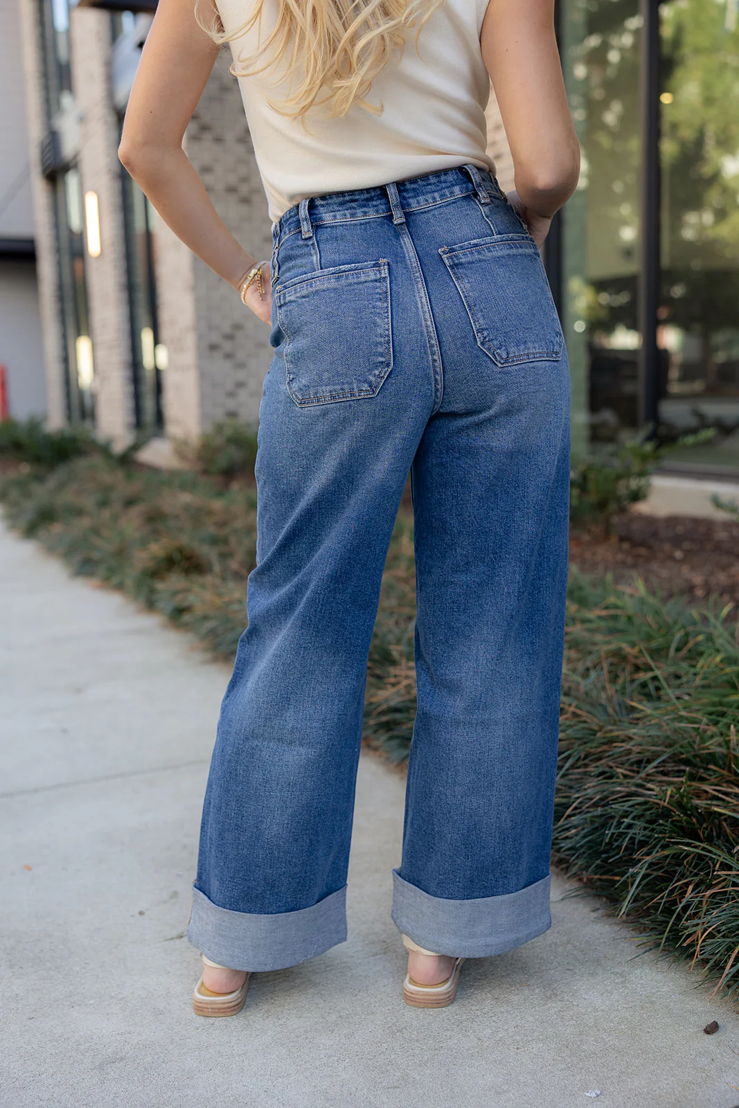 Kancan: Gia Dark Denim 90s Wide Leg Jeans - Image 9
