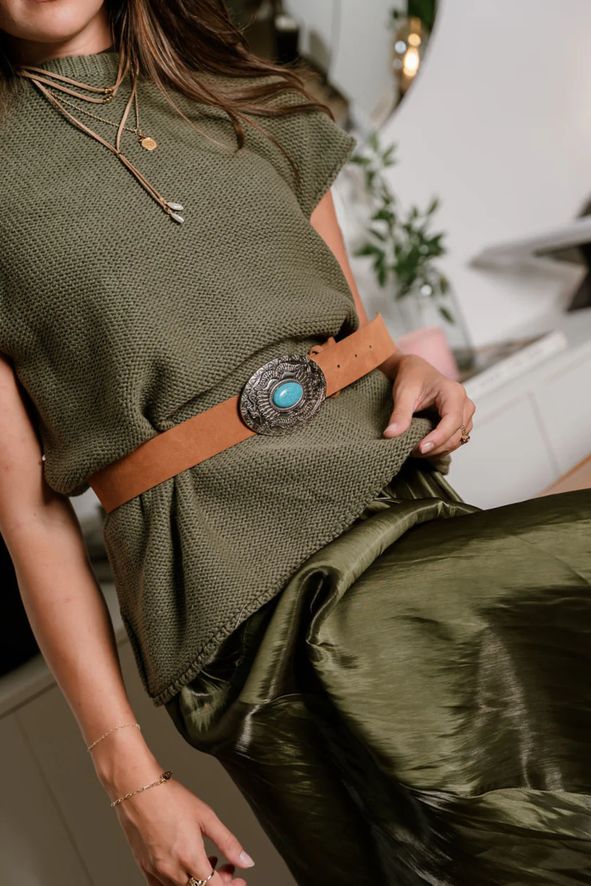 Karmen Brown & Turquoise Belt - Image 2